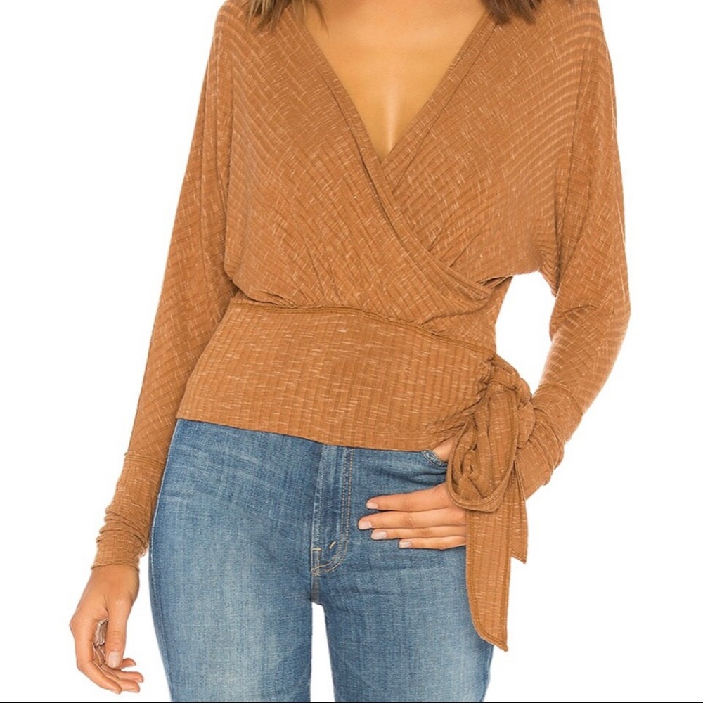 Free People East Coast Wrap Sweater Medium